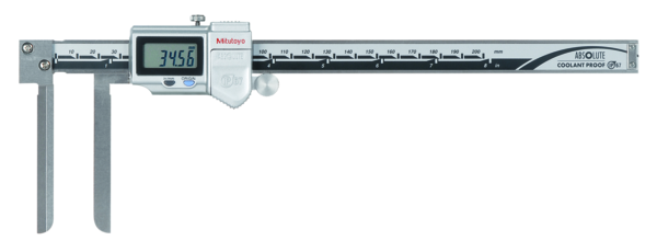 Mitutoyo Digital ABS Knife-Edge Caliper Inch/Metric, 10-200mm/0,4-8", IP67, Thumb Roller 573-742-20