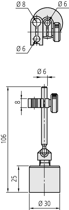 Mini Magnet Stand 7014-10