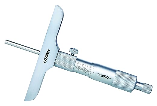 INSIZE 3240-6 Depth Micrometer, Graduation .001", 0" - 6" 4" base