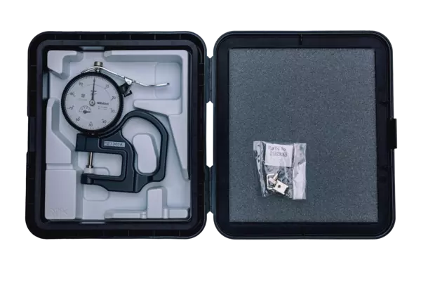 Dial Indicator Thickness Gauge 0-0,5", 0,001", Standard, Ceramic Contact Elements 7300S Throat Depth 1.2"