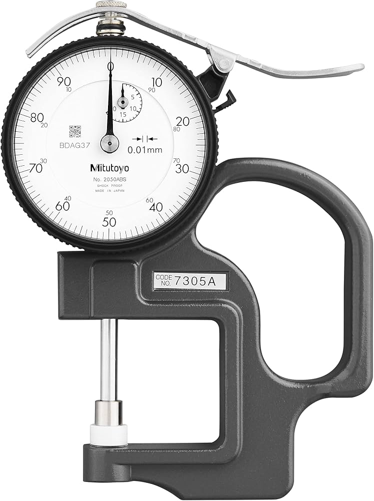 Dial Indicator Thickness Gauge, Standard, 0-20mm 7305A