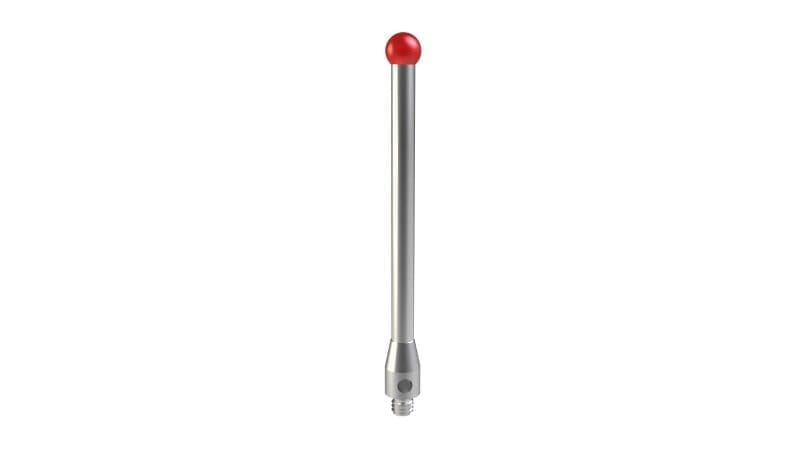 Carbide Probe PART NO: 801-3R CMM Replacement Stylus M2 Thds, 30.0mm Range Length, Ø3.0mm Ruby Ball on Ø2.0mm Carbide Stem X 25.0mm E.W.L.