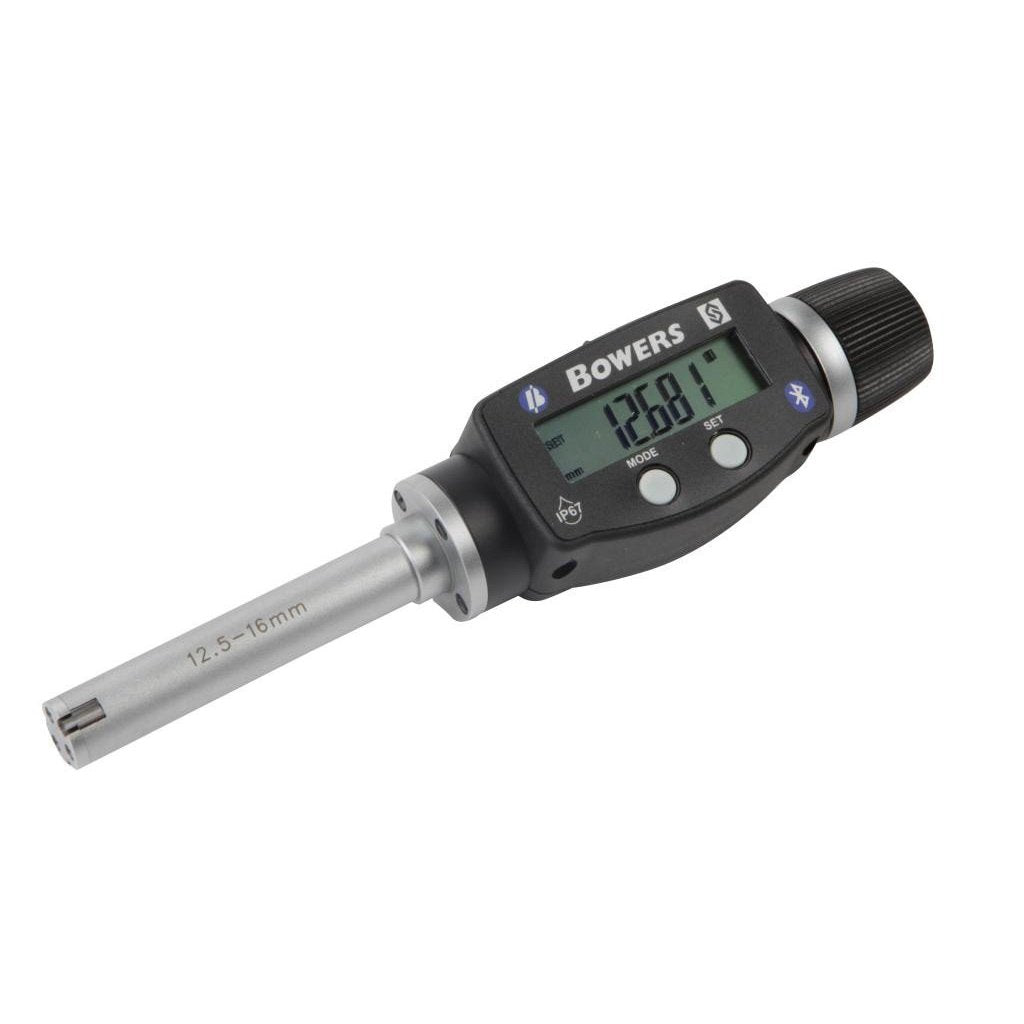 Bowers XT Digital Micrometer With Bluetooth 12.5-16mm XTD12M-BT