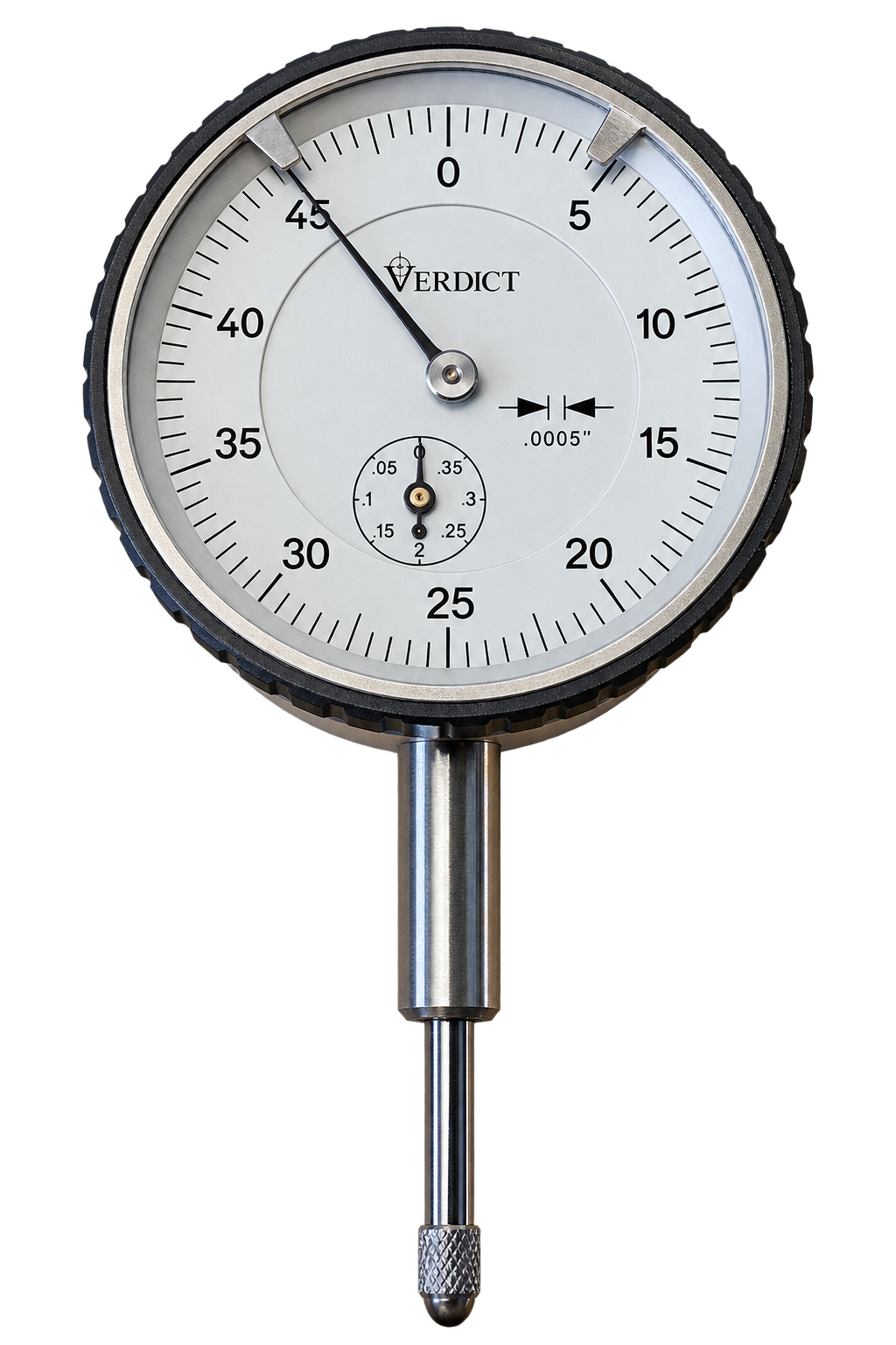 Verdict 23/2054 kaefer High Precision Dial Gauge Z03T shockproof Dial Indicator, 58mm face graduation, Reading 0.0005" Range .5" Range per revolution 0.05"