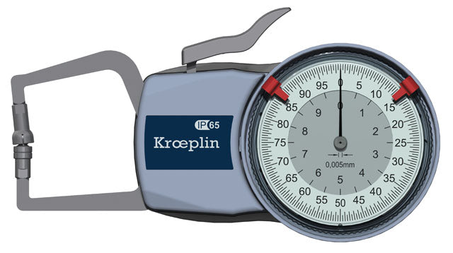 Mitutoyo External Dial Caliper Gauge , 0,005mm D110T, 0-10mm ( Mitutoyo Equivalent 209-403)