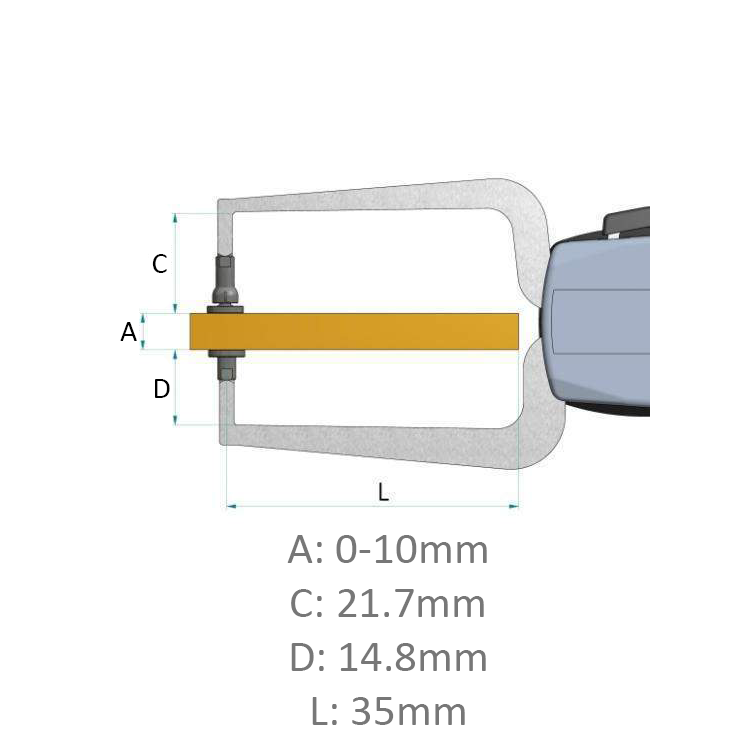 Kroeplin D110T External Dial Caliper 0-10mm