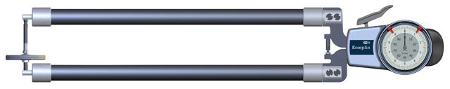 Kroeplin Analogue Tube Wall Caliper Gauge 0-100mm, 0.1mm D8100T
