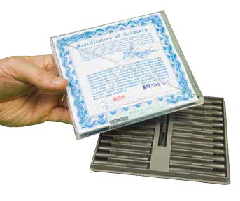 Deltronic THM25 Class X Pin Gauge Sets. 0.01mm Steps Code DTHM25-2.745-9.8325, Range 2.7450 - 9.8325mm