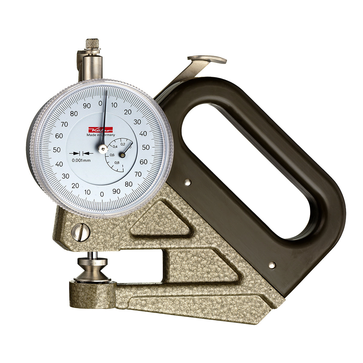 Käfer F1000/30 (0.001mm) Dial Foil Thickness Gauge 30mm Jaw 0-1mm
