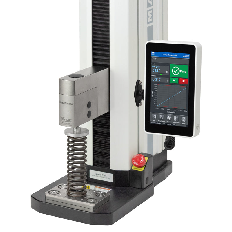 Mark-10 Series F + EasyMESUR® Tension / Compression Force Tester 1500lbF / 6.7 kN F1505S-EMU