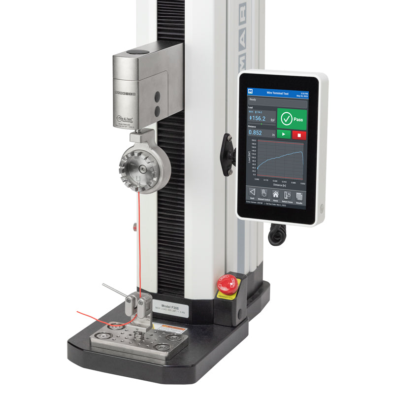 Mark-10 Series F + EasyMESUR® Tension / Compression Force Tester 1500lbF / 6.7 kN F1505S-EMU