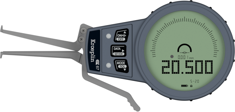 Kroeplin External Digital groove Caliper Gauge G005 range 5-20mm/.2-.8" ( Mitutoyo Equivalent 209-928)