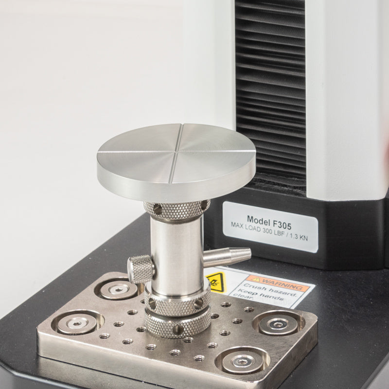 Mark-10 Compression Plates, 3" Dia. With Vented Channels, 5/16-18F G1009-3