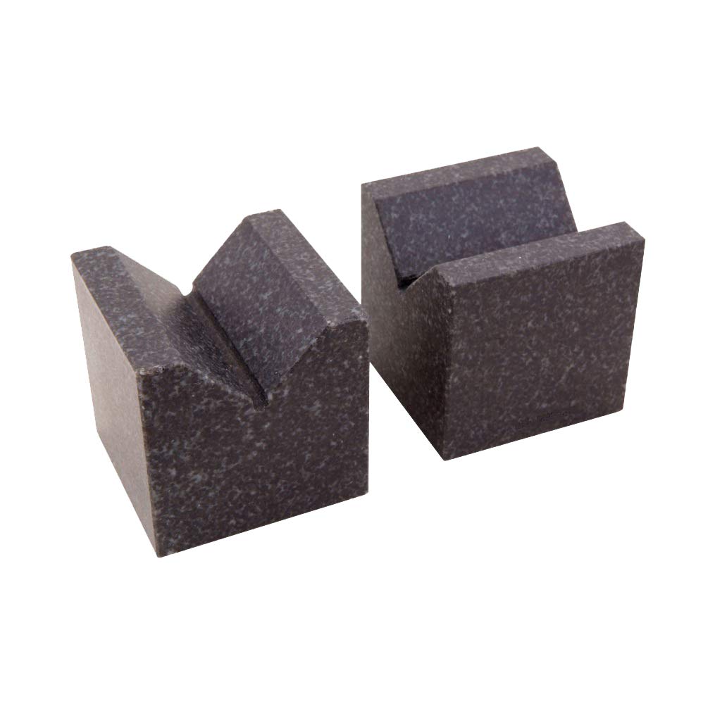 MHC Granite Vee Blocks L x W x H :100 x 100 x 100 mm Grade 0, 90 degree Vee