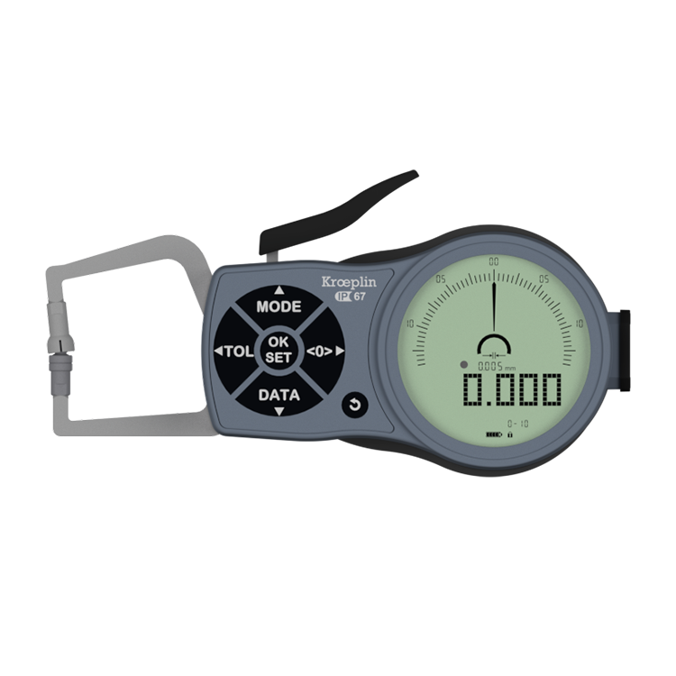 Kroeplin External Digital Caliper Gauge K110T, 0-10mm Disc 6mm ( Mitutoyo Equivalent 209-931)