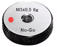 Metric Thread Ring Gauge (No-Go) Class 6g Code No P9024-N3-1 Size M3x0.5 With UKAS Certificate of Calibration