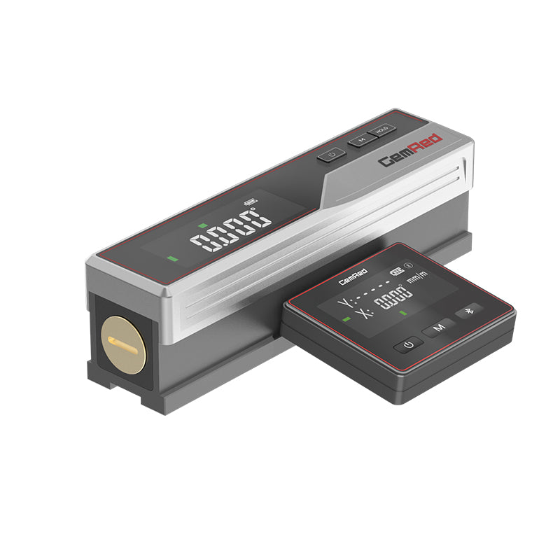 GemRed I-ML100-HB Smart Level Accuracy ±0.02mm/m Resolution 0.01mm/m Measuring Range ±0.5mm/m V Groove