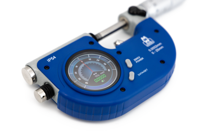 Moore & Wright MW202-01DSBT Digital Dial Snap Micrometer 0-25mm