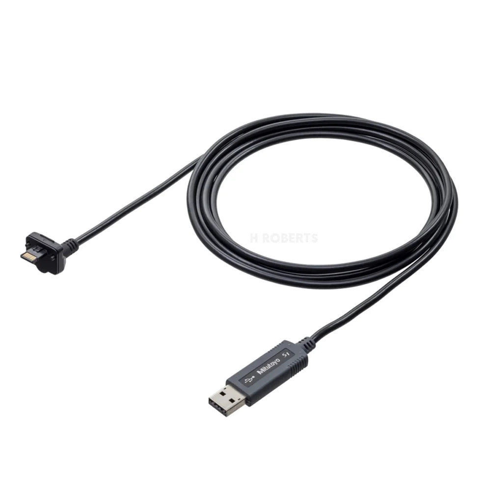 Mitutoyo 06AGQ001A USB Input Tool Direct Cable with Data Pushbutton Length 2 Meter