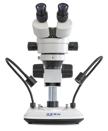 Kern OZL 473 Stereo Zoom Microscopes Binocular HWF Eyepiece 10× Ø 20.0 mm , Zoom 0,7 x - 4,5 x , Illumination 3W LED (Incident)