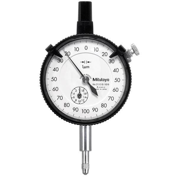 Dial Gauge, Lug Back, ISO Type Jewelled Bearing, Shockproof, 2mm, 0,001mm 2113S-10