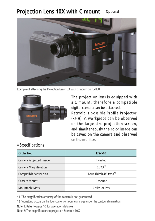 303-719-13 PJ-H30A3017B Profile projector w/o power coord