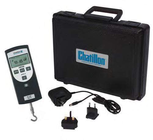 Chatillon Digital Force Gauge DFX2-200, Lbs 200x 0.2, Kgf 100 x 0.1, Newtons 1000 x 1