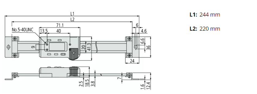 Mitutoyo ABS Digimatic Scale Unit 450 mm, Horizontal 572-584