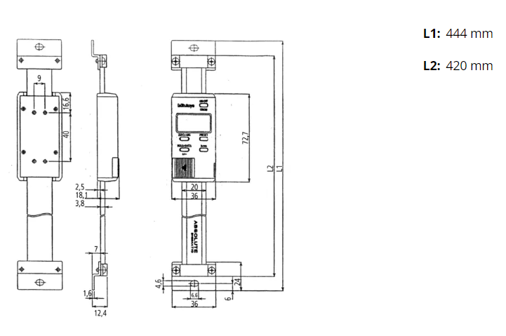 Mitutoyo ABS Digimatic Scale Unit 300 mm 572-583-10