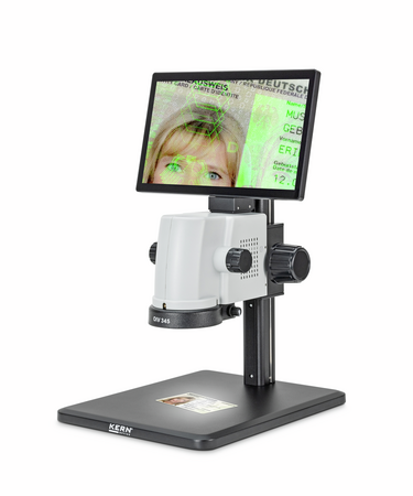 Kern Video microscope OIV 345, Zoom 0.7 - 4.5X, Camera 5MP, Illumination 3W LED Ring, Output HDMI (60FPS)/USB
