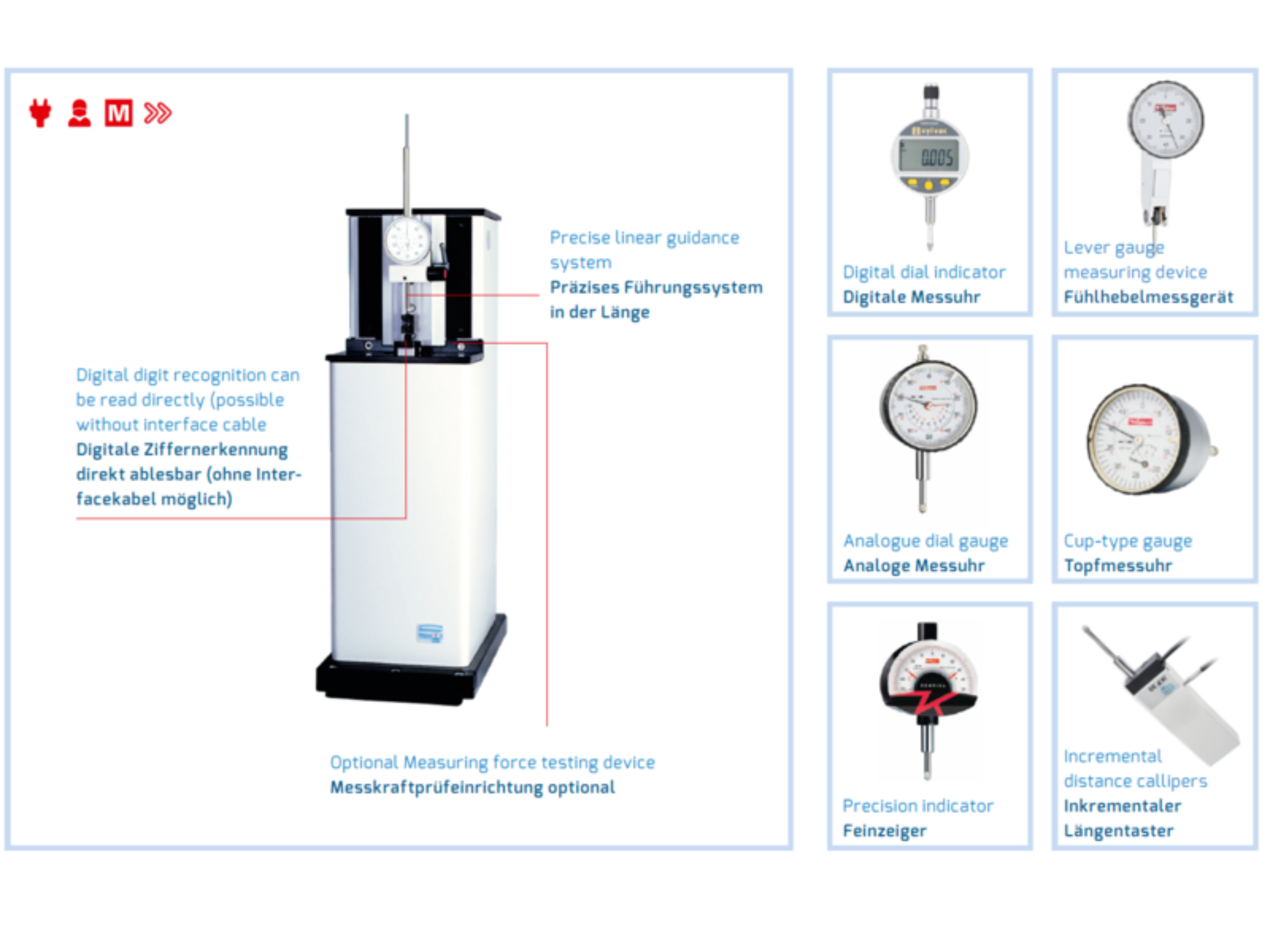 Steinmeyer MFP 100 / MFP 100 BV Dial Gauges and Indicator Testing Device