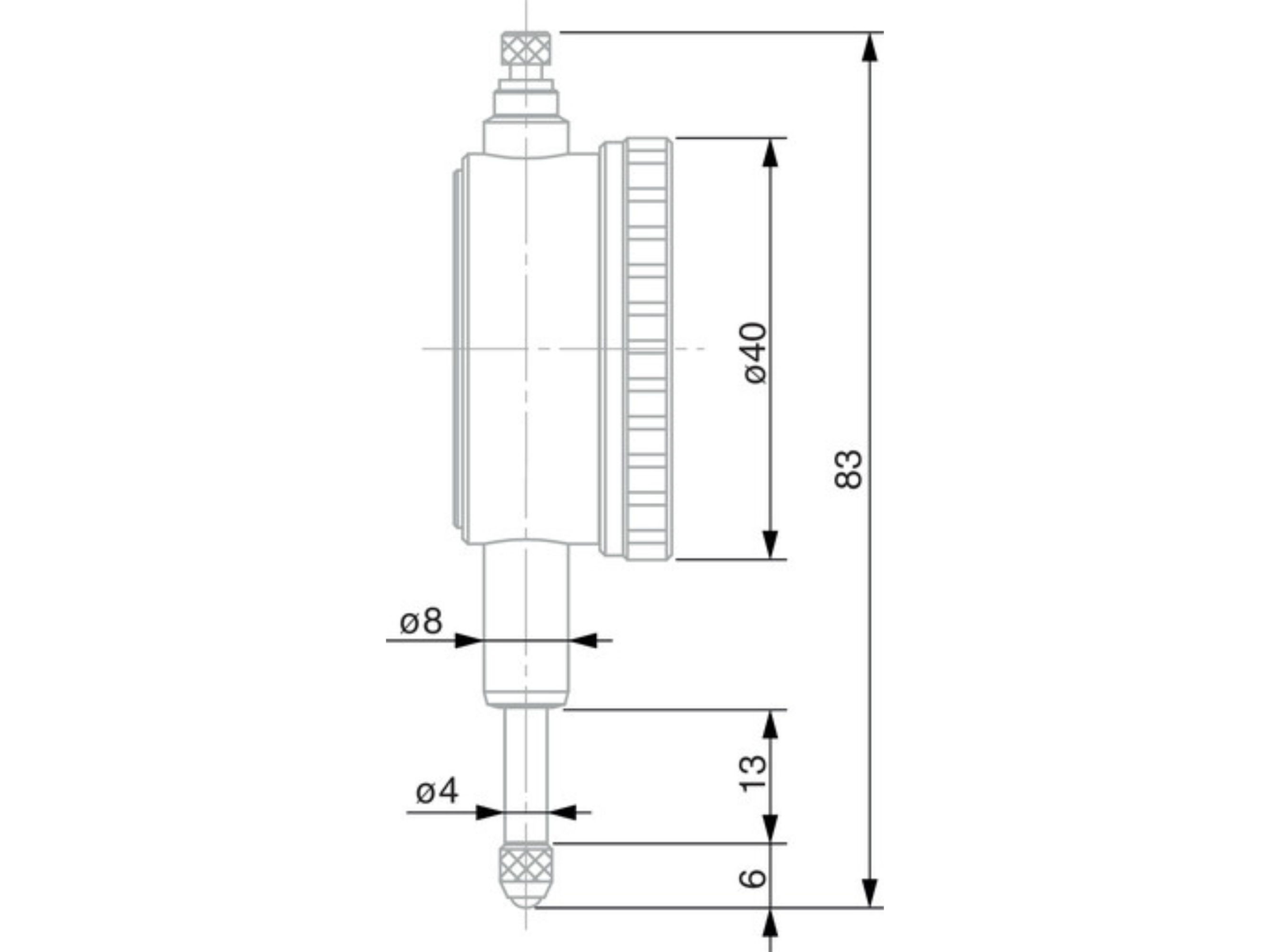 Tesa Standard TDI 10mm 0.1mm Ø 40 mm 0141760500