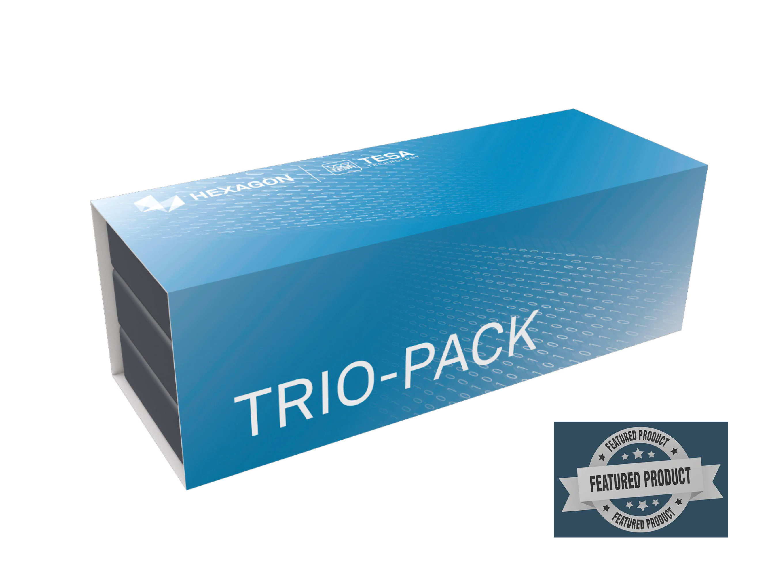 Tesa Trio-Pack TWIN-CAL Universal Digital Calipers 0-150mm (Round Depth Rod with thumb roller) 00530094P