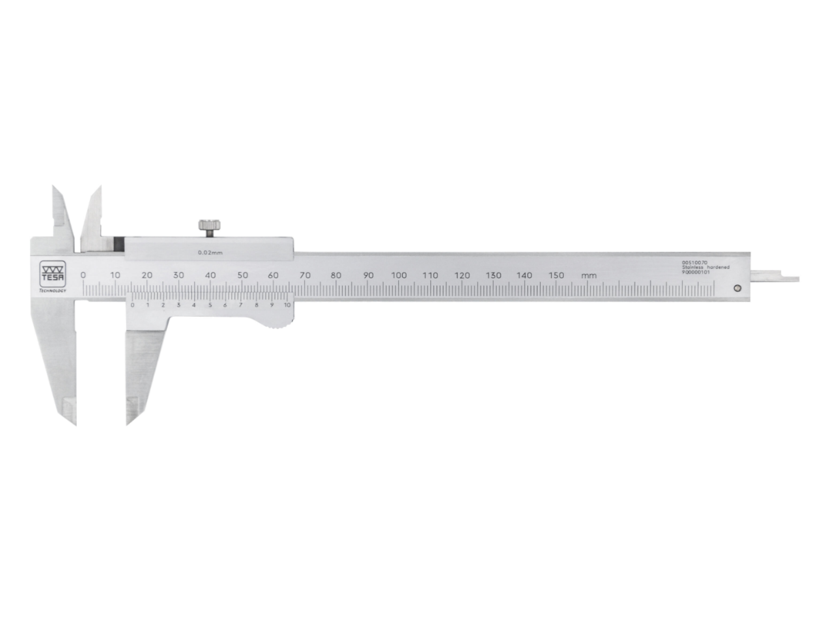 Tesa Universal Vernier Calipers, 0-200mm, 0.02mm 00510071