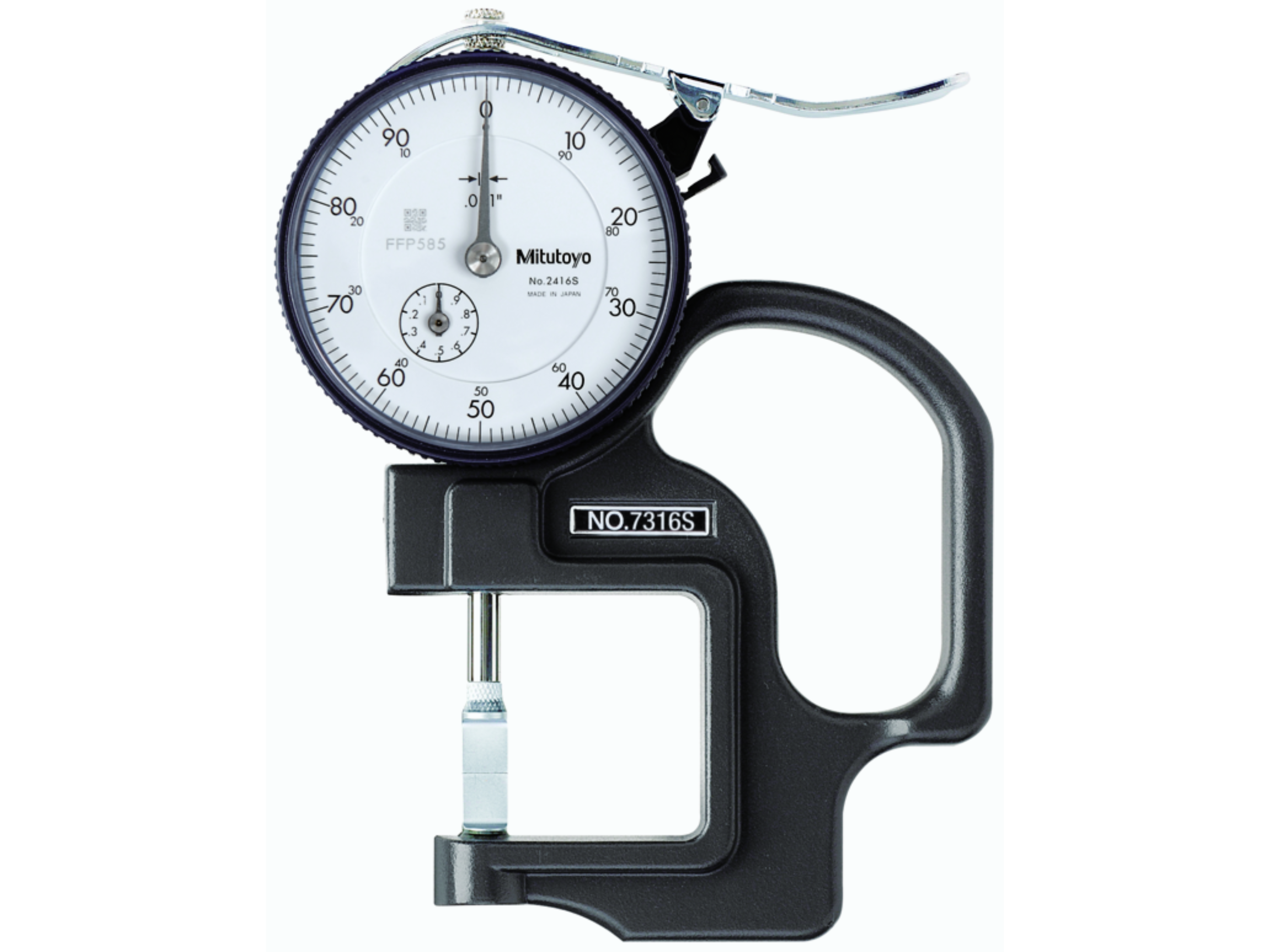 Dial Indicator Thickness Gauge, Groove Depth, 0-.5" 7316A