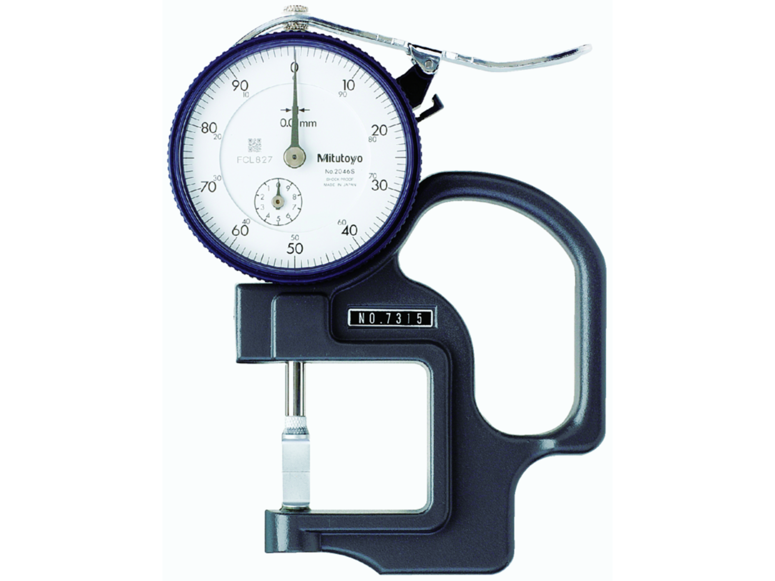 Dial Indicator Thickness Gauge, Groove Depth, 0-10mm 7315A