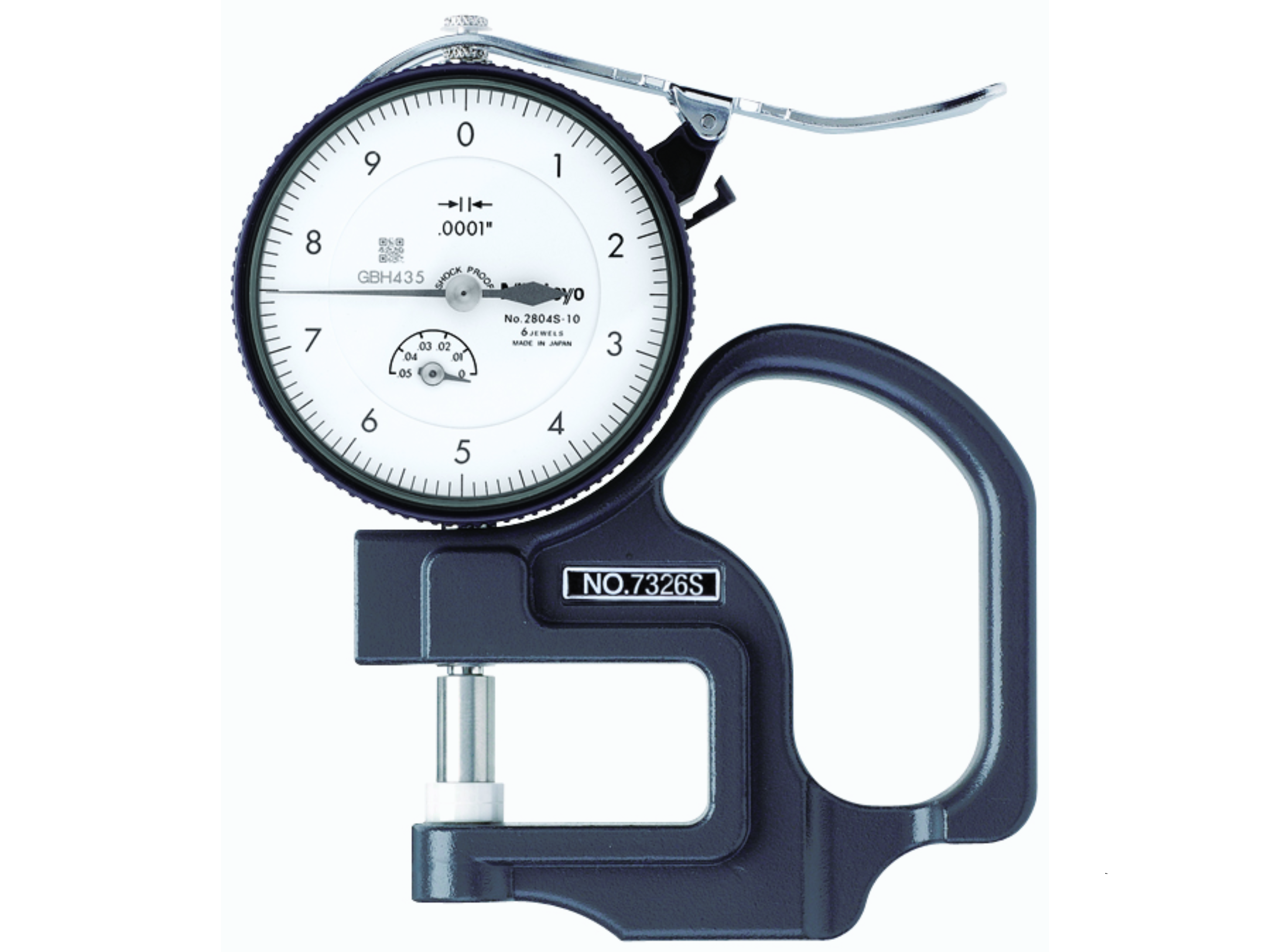 Dial Indicator Thickness Gauge, Standard, 0-0.05" 7326A