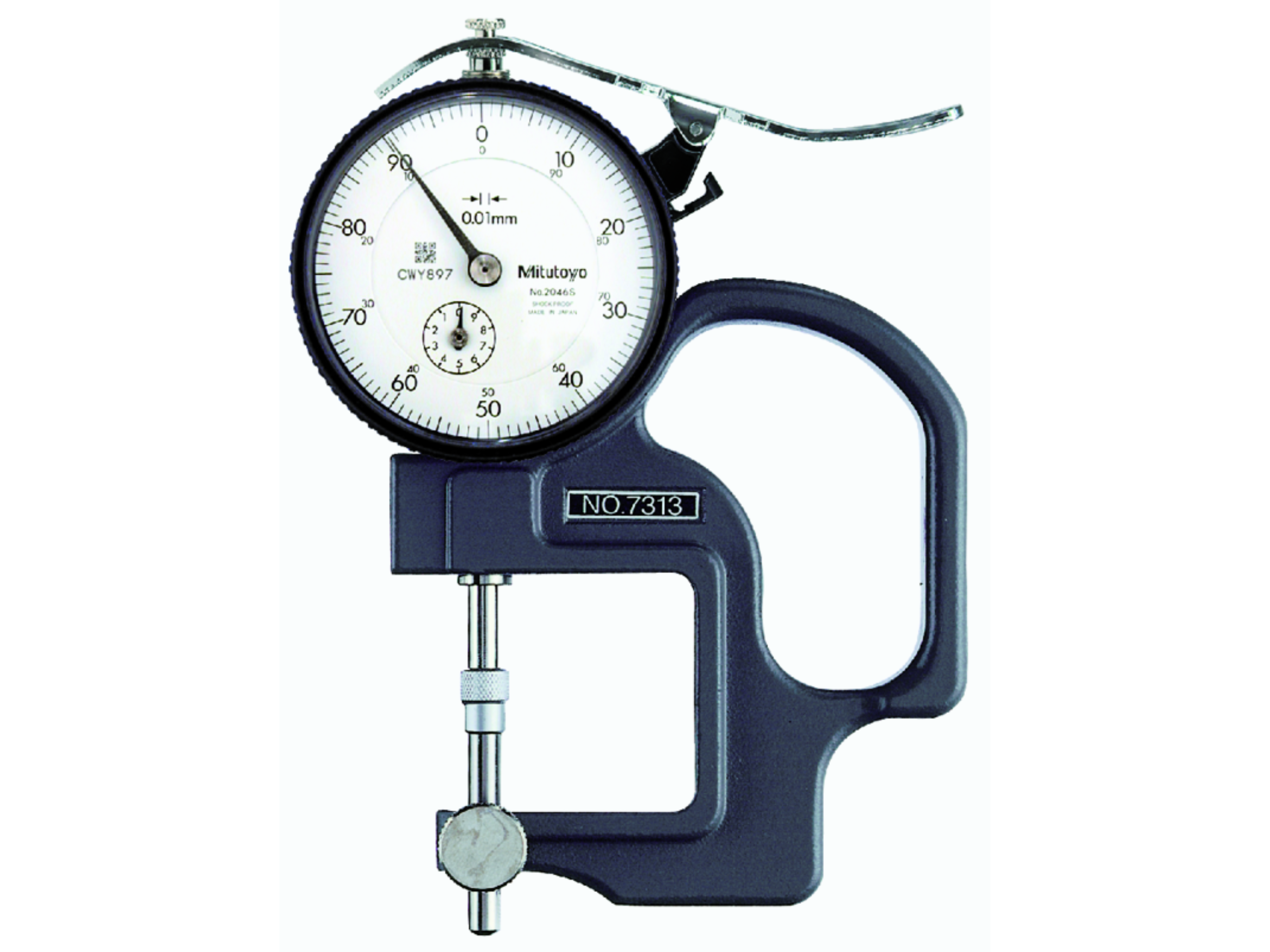 Dial Indicator Thickness Gauge, Lens Thickness, 0-10mm 7313A