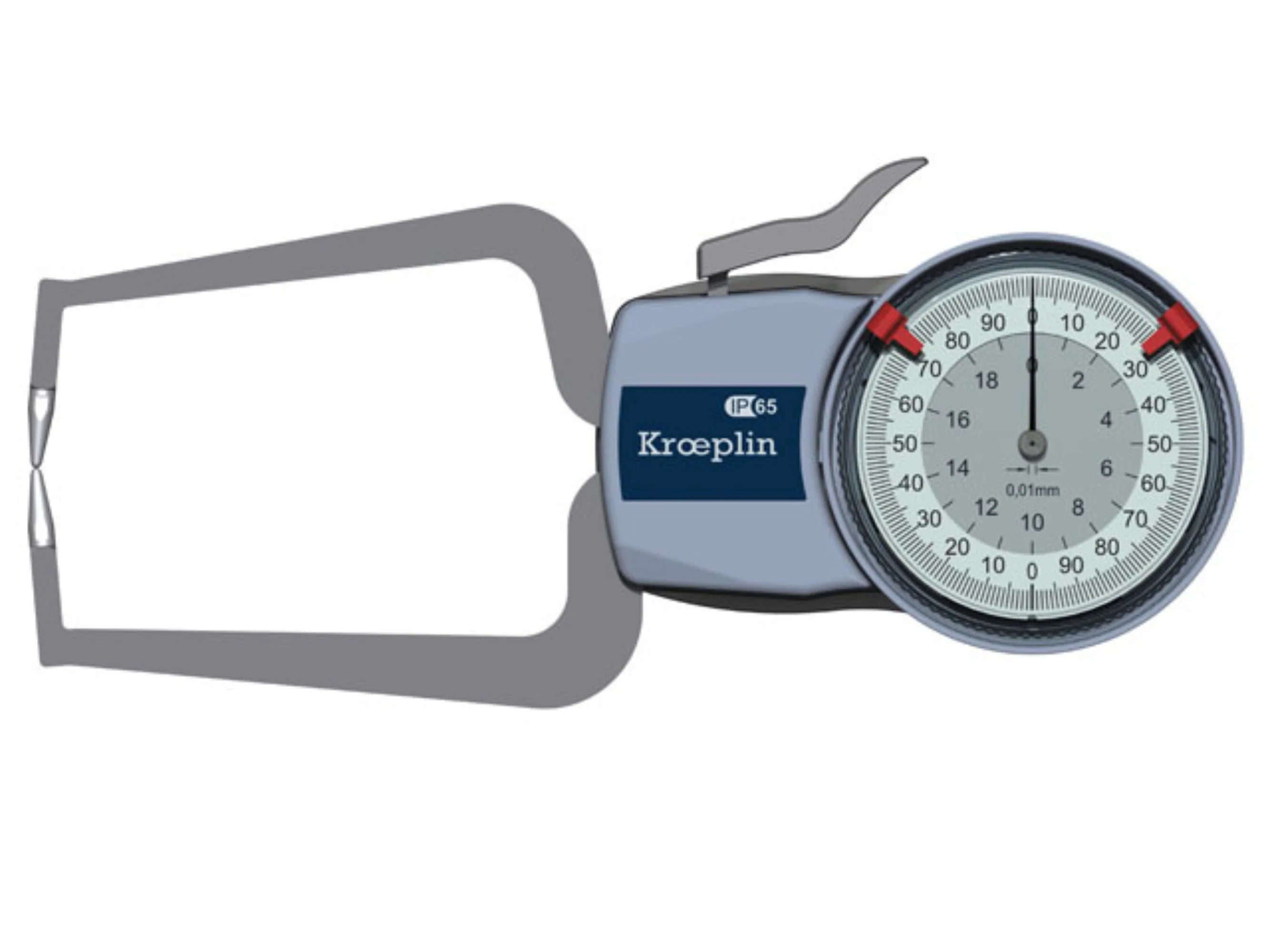 Kroeplin OD0710 0-10mm External Caliper .01mm resolution