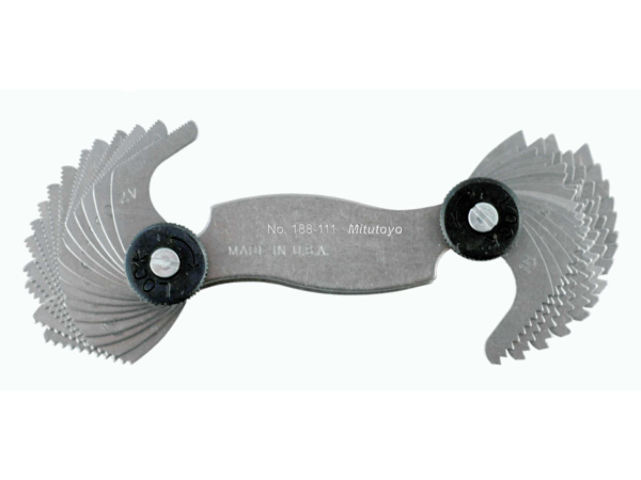 Thread Pitch Gauge Unified Screw 60°, 4-42TPI, 30 Leaves 188-111