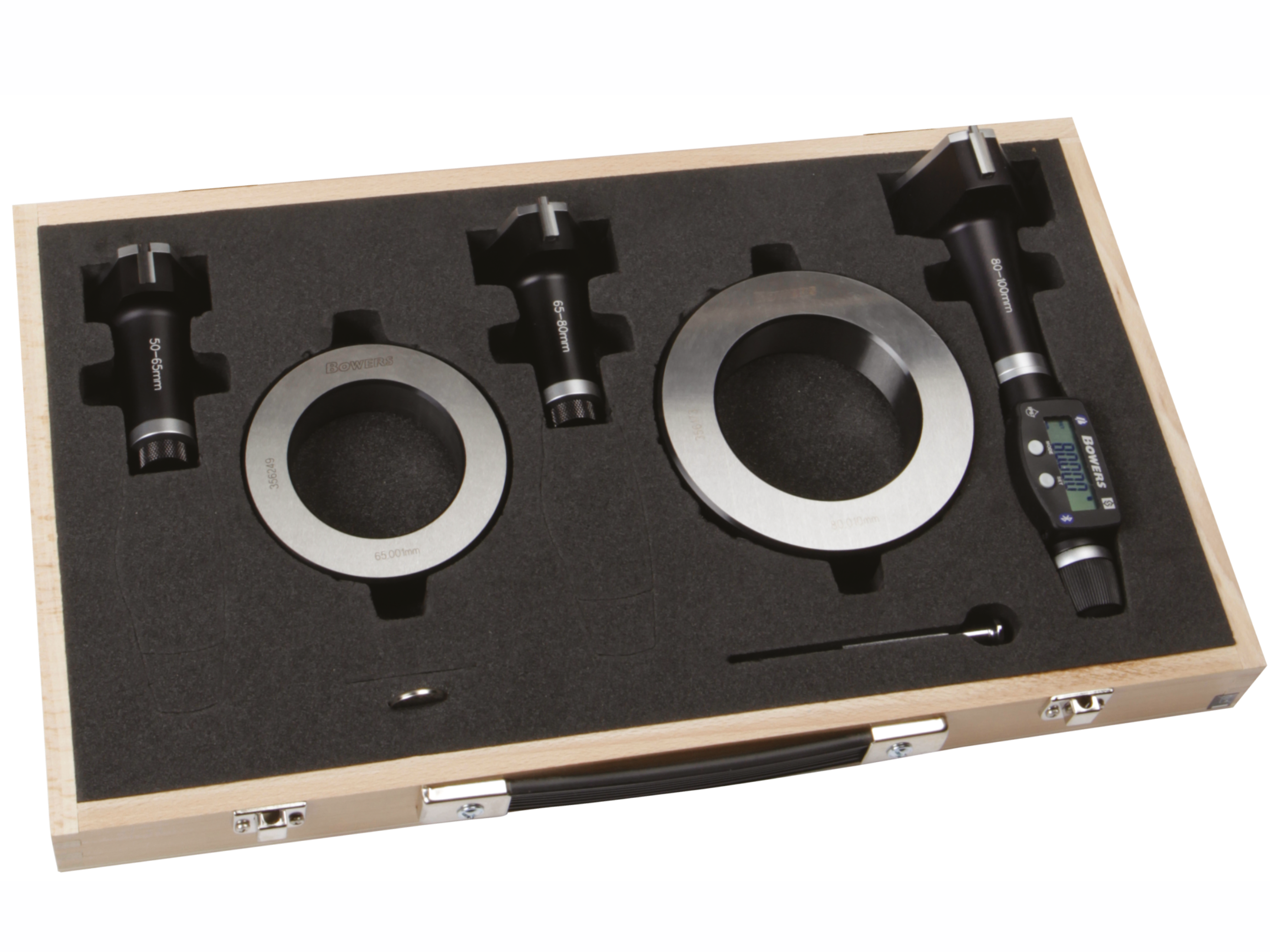 Bowers XT3 Digital Bore Gauge Set With Bluetooth 50-100mm SXTD6M-BT