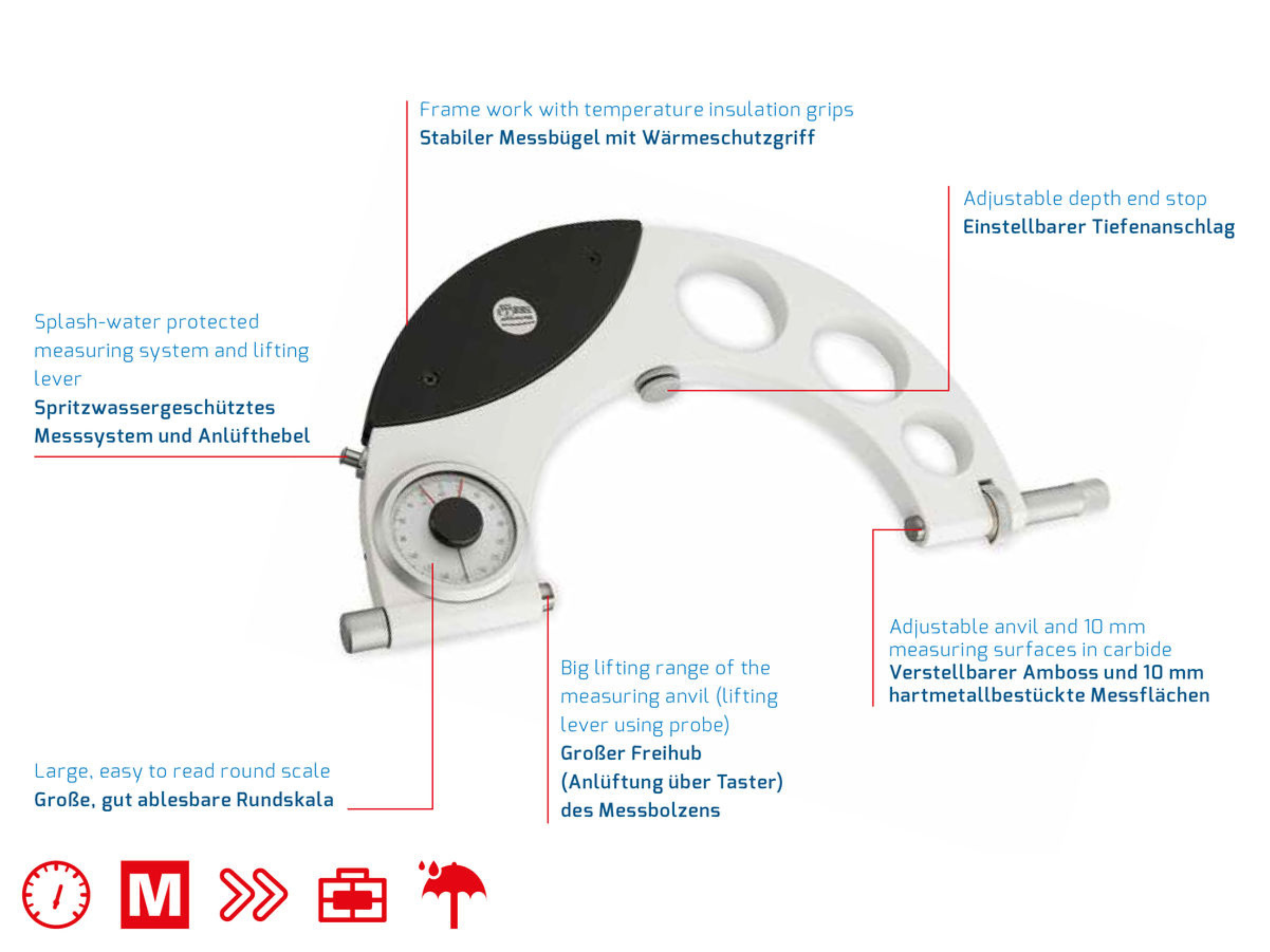 Steinmeyer Dial Snap Gauge 0-25mm 76390105120