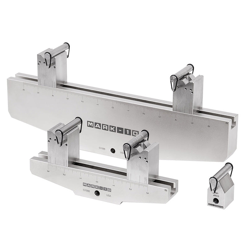 Mark-10 3-point / 4-point Bend Fixtures for ASTM C393, C1161, D790, Upper Anvil for Bend Fixtures G1097