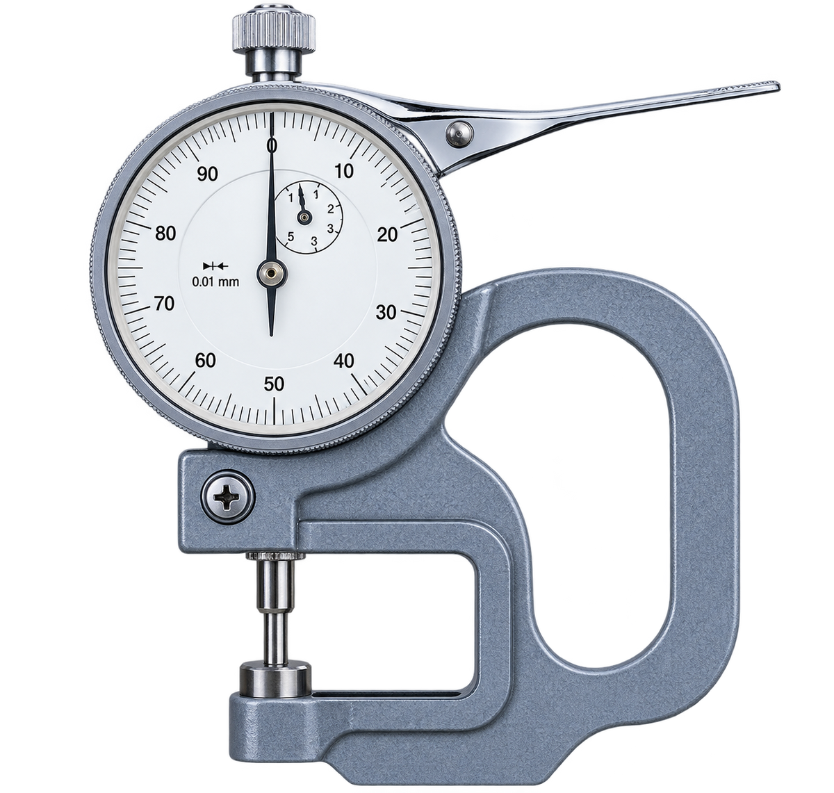 Inspec Series 615-6216 Metric 0-10mm 25mm Throat, Graduation .01mm
