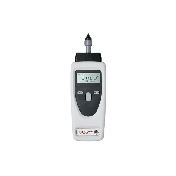 RHEINTACHO Digital Hand Tachometer Rotaro Measuring range 1-99999 min-1 RPM, Style optical / mechanical, A5-1000