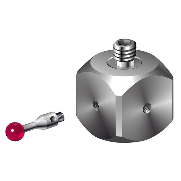 M5 to M2 titanium cube, L 20 mm, W 20 mm A-5003-5684