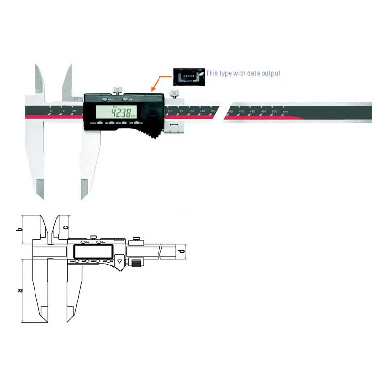 Inspec Digital Caliper 0- 400mm/0-16" 111-403