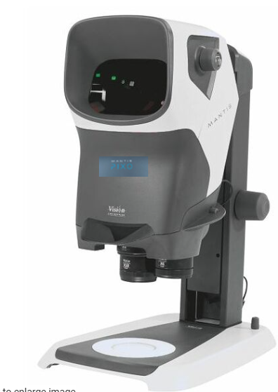 Mantis® stereo viewing system Ergo-001104210212 with table stand and transillumination, MH001 Iota Head, MTO04 4x Lens, MTB210 Stabila column, MTB212 Stabila illumination base with substage