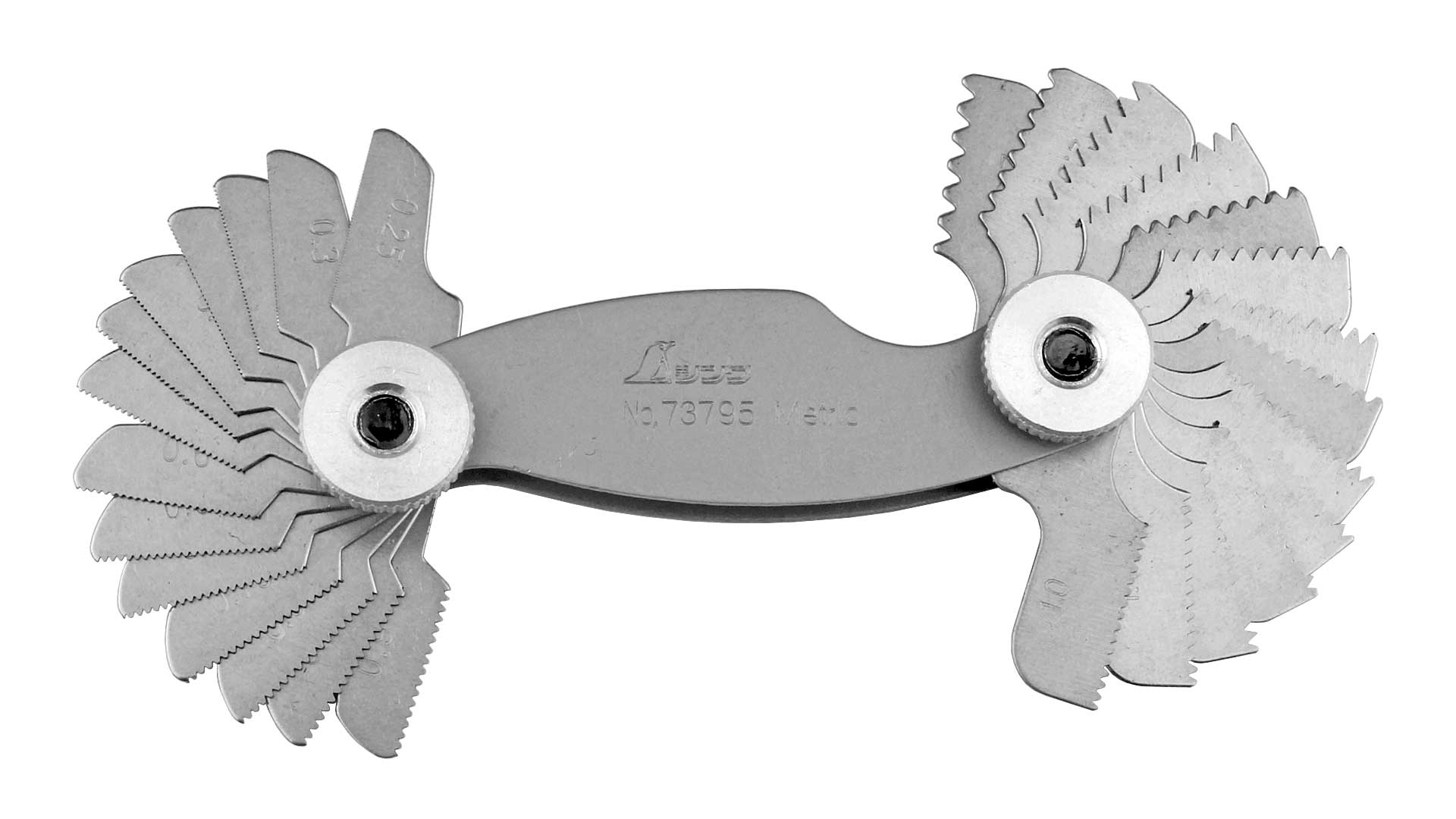 OZAR polished Tool Steel Screw Pitch Gauge, AGS-1117 American National UNC/UNF – 60°, 4-84 TPI