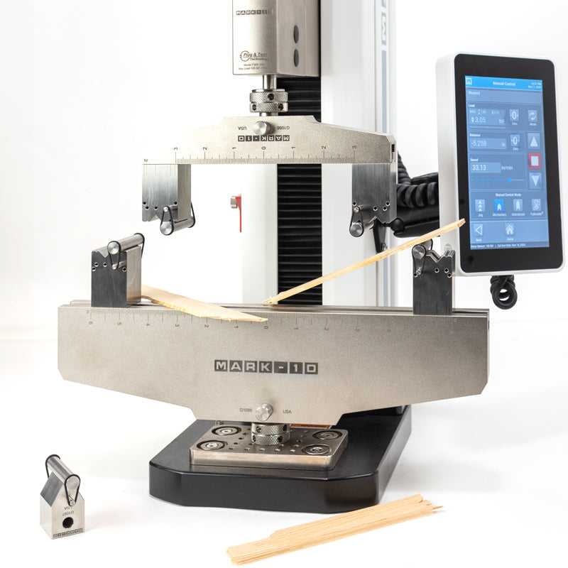 Mark-10 3-point / 4-point Bend Fixtures for ASTM C393, C1161, D790, Bend Fixture G1095